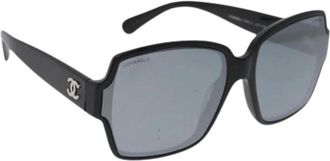 Chanel Pre-owned Accessories, female, Black, Size: ONE SIZE Pre-owned Vintage Sunglasses