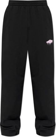 Balenciaga Sweatpants, male, Black, Size: XS Wide-leg Sweatpants
