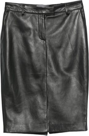 Giuseppe Di Morabito faux-leather pencil skirt - Black