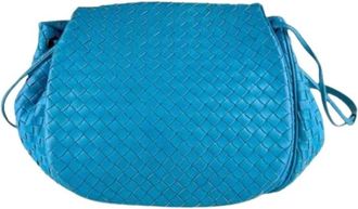 Bottega Veneta Pre-owned Shoulder Bag - Dames - Vintage Schoudertas - Blauw - ONE Size - Leer - Vintage