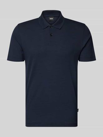 HUGO BOSS Regular Fit Poloshirt aus Baumwoll-Mix Modell PARLAY 240 in Marine, Gr&ouml;&szlig;e XXXL