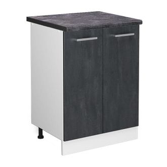 Vicco Mueble Bajo De Cocina R-line, Hormig&oacute;n Negro, 60 Cm Et Antracita