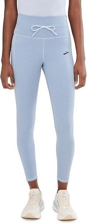 Brooks Luxe Tight Womens Clothing Heather Halogen Blue : 2XL (US Womens 20-22), Polyester/Spandex