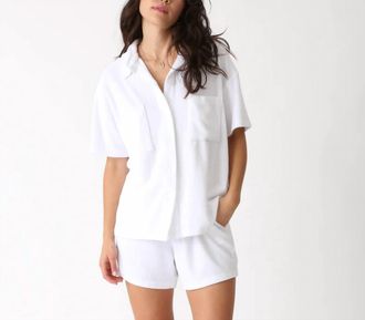 Electric & Rose Piper Top In White