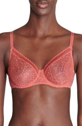 Simone P&eacute;r&egrave;le Comete Underwire Bra in Texas Pink at Nordstrom, Size 34D