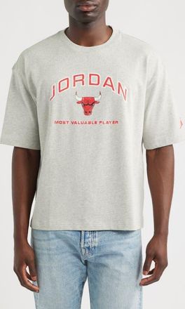 Nike Jordan Flight Essentials Boxy Graphic T-Shirt in Grey Heather at Nordstrom, Size Xx-Large