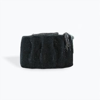 Cejon Rhinestone Clutch In Black