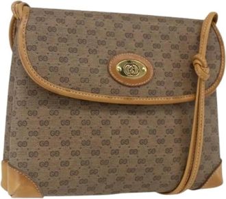 Gucci Pre-owned Plastic Cross Body Bag - Dames - Vintage Schoudertas - Beige - ONE Size - Vintage
