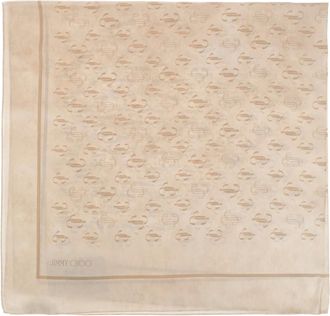 Jimmy Choo London Foulard in seta - - Accessories - Donna - Beige - ONE SIZE