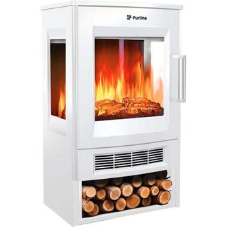 Purline Purline - Estufa El&eacute;ctrica Grande De Suelo Con Control Wifi Por App Blanco