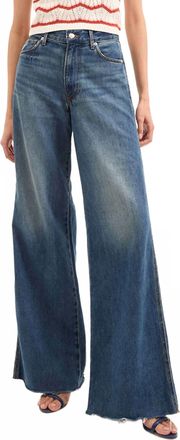 Veronica Beard Kasey Mid Rise Wide-Leg Jean In Bandit