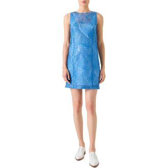 Akris Sea Fan Lace Sheath Dress in Twilight at Nordstrom, Size 10