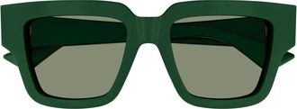 Bottega Veneta New Classic Zonnebril - Dames - Zonnebrillen - Groen - ONE Size - Nylon - Accessoires
