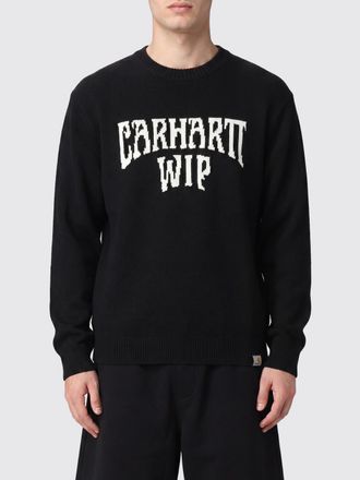 Carhartt Work in Progress Maglia girocollo in cotone con logo jacquard all-over