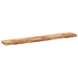 Berkfield Home Compact Floating Shelves 2 pcs 160x20x4 cm Oil Finished Solid Woo in Brown | Size: 160 x 20 x 4 cm