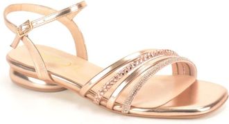 Repo Fijn Sand.+stras Plat - Dames - Sandalen met hakken - Roze - 41 EU - Schoenen