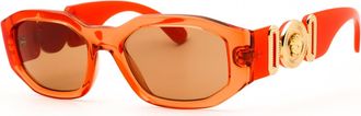 Versace VE4361 552763 Transparent Papaya Orange/Light Brown
