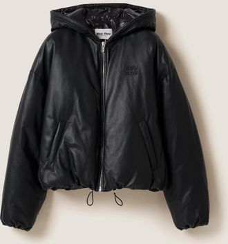 Miu Miu Padded nappa leather jacket
