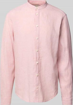 Casual Friday Casual Friday Slim Fit Freizeithemd aus Leinen Modell Anton in Apricot, Größe M