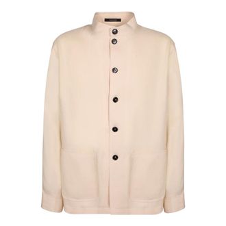 Tagliatore Heren, Jassen, Beige, Maat: S Linnen