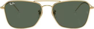 Ray-Ban G-15 Green Rectangular Unisex Sunglasses RBR0102S 001/VR 58