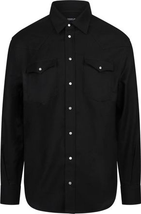 Dondup Hombre, Camisas, Negro, Talla: S