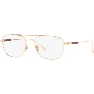 Tom Ford 54mm Square optical glasses in Gold at Nordstrom