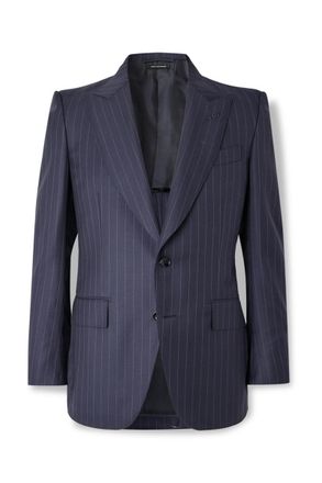 Tom Ford Dyllan Slim-Fit Pinstriped Wool-Twill Suit Jacket