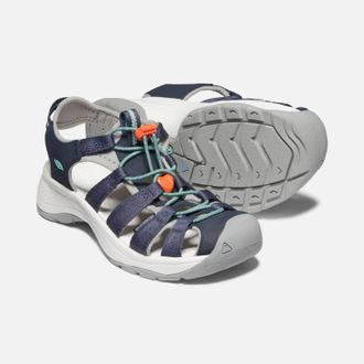 Keen Astoria West Fisherwoman Sandal In Navy / Beveled Glass