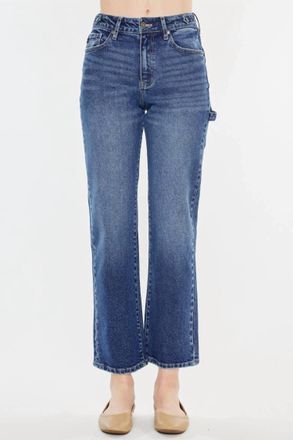 Kancan High Rise True Straight Jeans In Medium