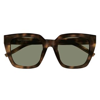 Saint Laurent Sunglasses Sl M143 003 Brown/Green Women