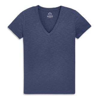primary Adult Classic Slub V-Neck Tee in Sunwashed Navy at Nordstrom, Size Xx-Large