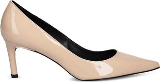 BOSS 70mm pointed-toe stiletto pumps - women - Patent Calf Leather/Sheepskin/Polyurethane/Polyamide/Calf Leather - 36 - Neutrals