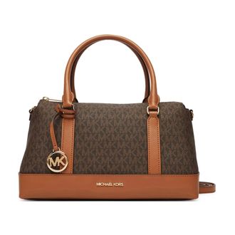 Michael Kors Handbags, female, Brown, Size: ONE SIZE Andie Medium Satchel Bag