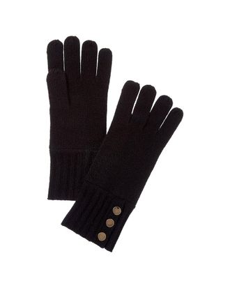 Bruno Magli Button Cuff Cashmere Gloves