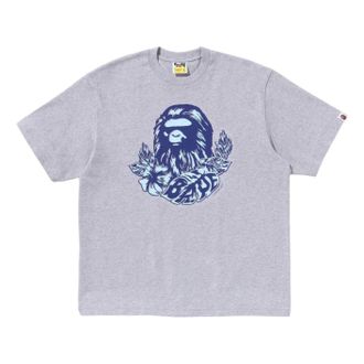 A Bathing Ape Palm Resort Camo Ape Head T-Shirt Grey 0ZXTEM347101QGYX