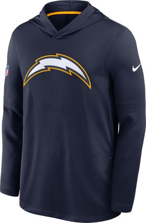 Nike Los Angeles Chargers Alt Nike Mens Dri-FIT NFL Long-Sleeve Hooded Top in Blue | 03B919MC97-HHY