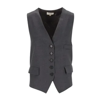 Barena Vest - female - Barena Venezia - Waistcoats - Gray - 2XS - Jackets