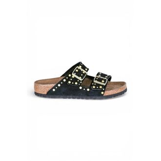 Birkenstock Sliders, female, Black, Size: 10 US Arizona Rivet Narrow Fit