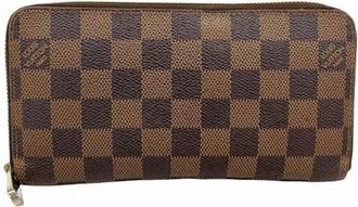 Louis Vuitton Vintage, unisex, Bruin, ONE Size, Pre-owned Stoffen Portemonnee