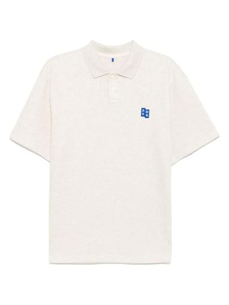 Ader Error Trs tag polo shirt - men - Cotton/Polyester - S - Grey