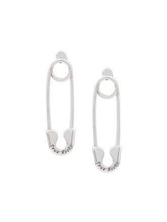 True Rocks Orecchini a forma di spilla - Argento