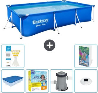 Bestway Piscina Bestway Steel Pro Rectangular - 300x201x66 Cm - 7-piezas S4