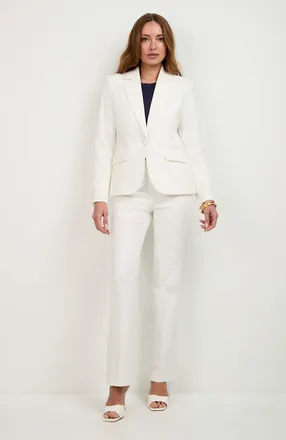 Trina Turk Incanta Fitted Blazer in Whitewash at Nordstrom, Size 12