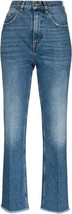 Golden Goose High-Waisted Straight Jeans - Dames - Regular Fit Jeans - Blauw - W26 - Katoen - Jeans