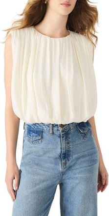 Steve Madden Milana Sleeveless Blouson Top in Cream at Nordstrom, Size X-Small
