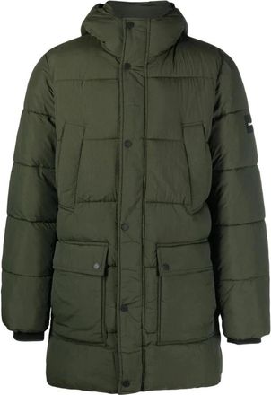 Calvin Klein Groene Crinkle Puffer Jas - Heren - Winterjassen - Groen - S - Nylon - Jassen