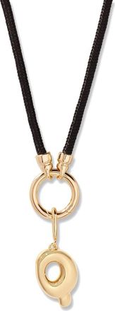Brook & York Kai Initial Charm Necklace in Gold/Black Q at Nordstrom