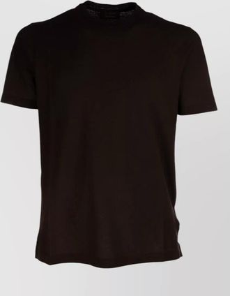 Zanone short sleeve crew neck cotton t shirt