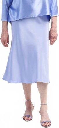Peter Cohen Flirt Midi Skirt In Iris